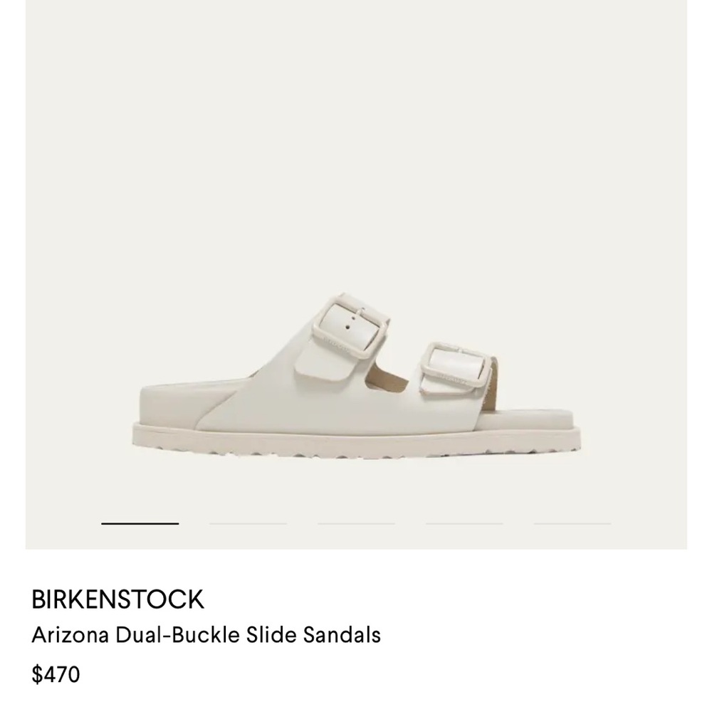 Rare 1774 BIRKENSTOCK Arizona Avantgarde Sandal In Bone Size 38(US W Size 7.5/8)